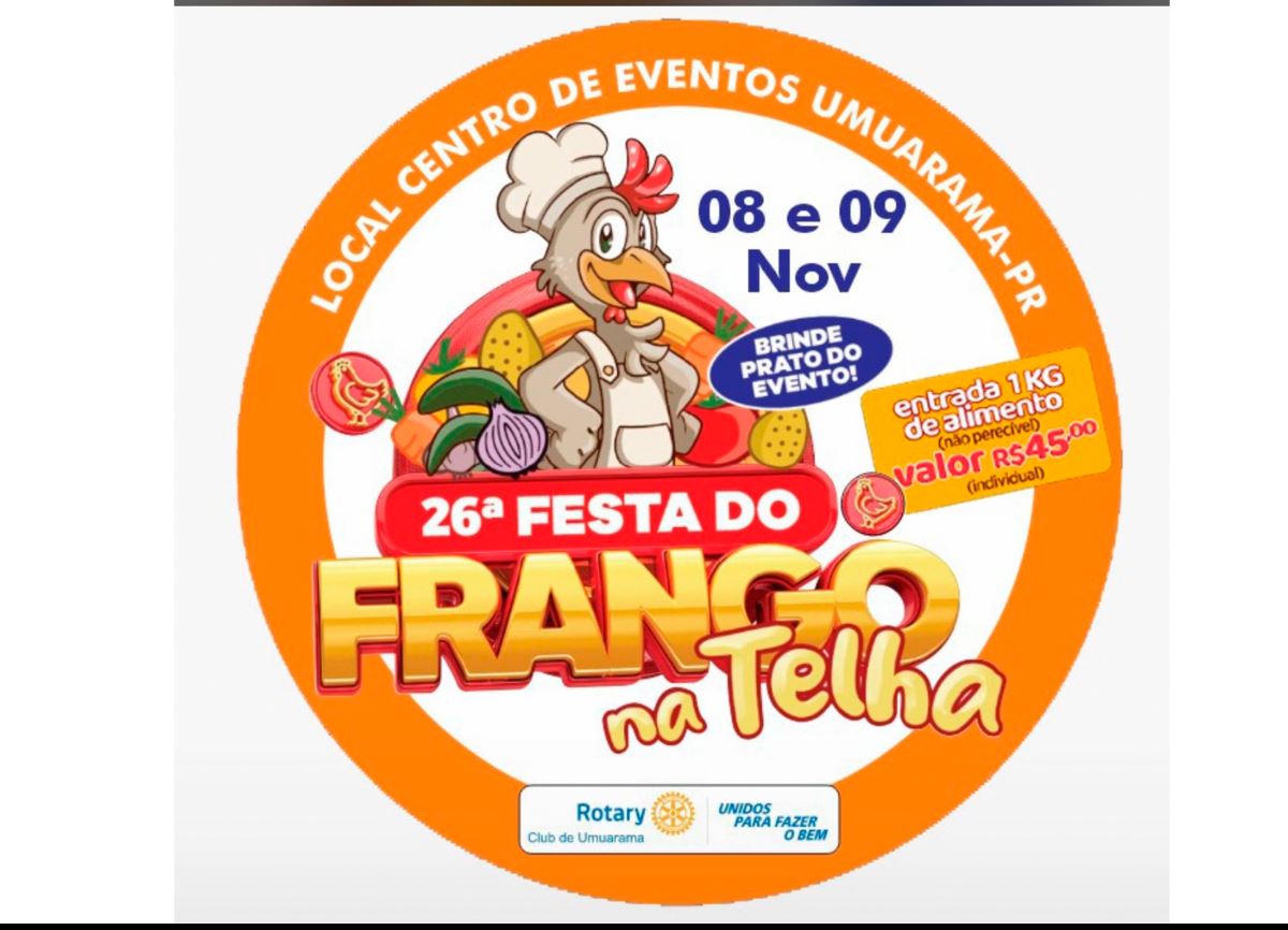 A Contagem Regressiva Acabou! Festa do Frango na Telha Começa Neste Sábado (8) 